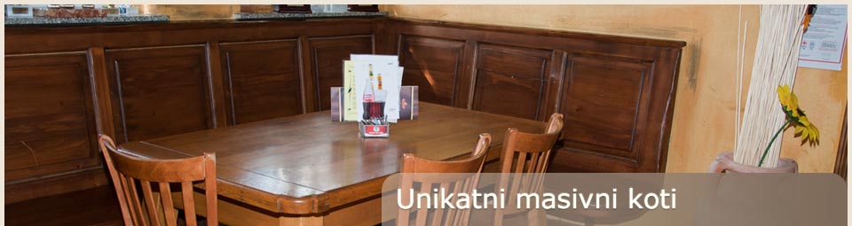 masivni jedilni kot